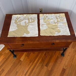 Sequin Reindeer Pillow Covers